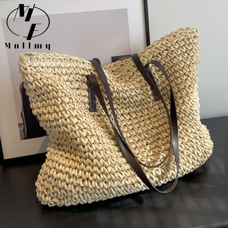 กระเป๋าถือกระเป๋าโท้ทฟางสานสำห - Linen Bag Bulk บทวิจารณ์และราคา