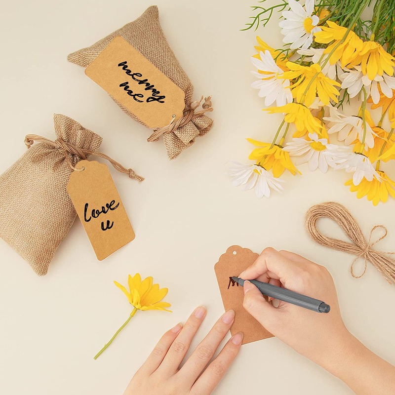ถุงผ้าลินินแบบมีเชือกผูก 21/51 - Linen Bag Bulk บทวิจารณ์และราคา