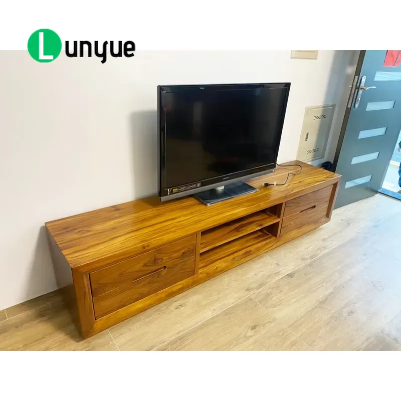 ตู้วางทีวีไม้สักทันสมัย 4 ลิ้น - Sustainable Living Design บทวิจารณ์และราคา