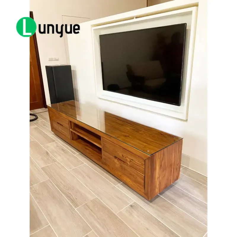 ตู้วางทีวีไม้สักทันสมัย 4 ลิ้น - Sustainable Living Design บทวิจารณ์และราคา